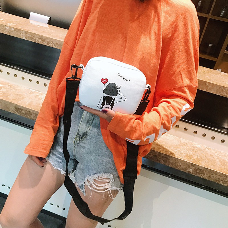 H3LOKE003 Fashion Wanita Tas Selempang Wanita Motif Kartun