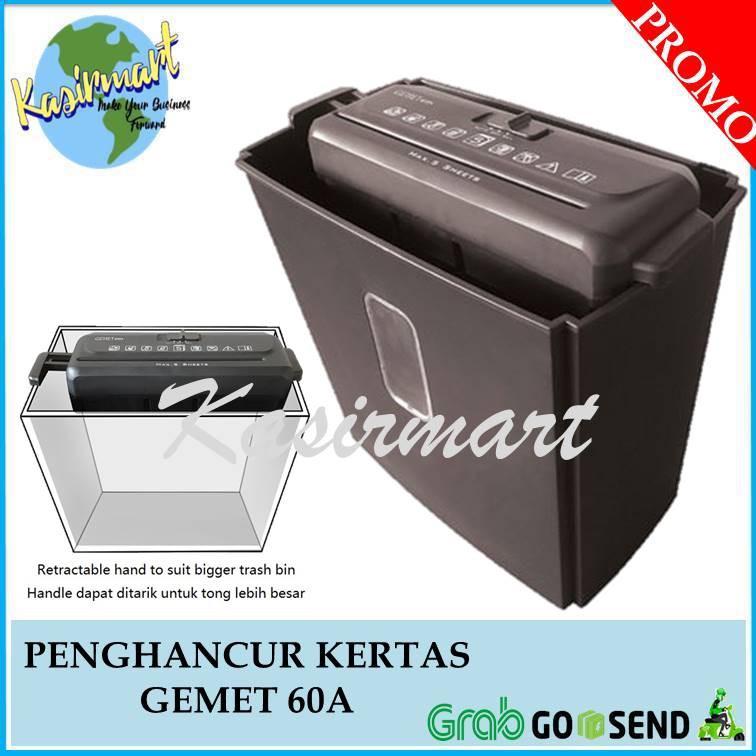 MESIN PENGHANCUR KERTAS GEMET 60A PAPER SHREDDER GEMET 60A