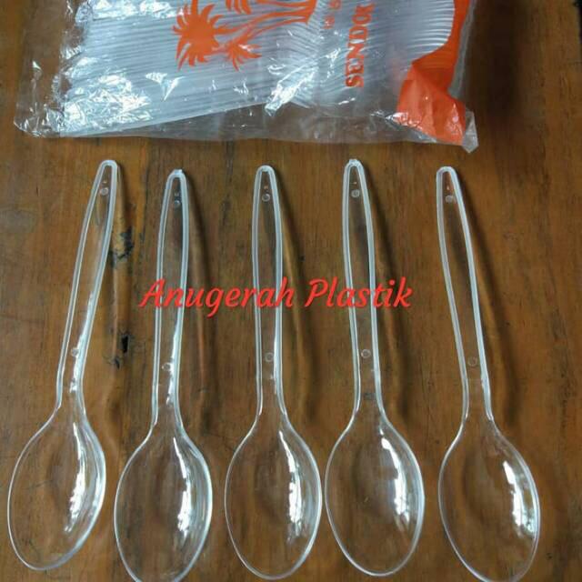 Sendok Makan Bening Merek Palem Harga 1 Pack Isi 25 Pcs