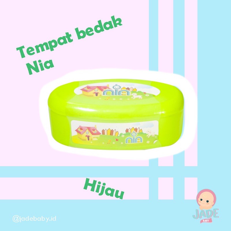 TEMPAT BEDAK NIA + TEPUKAN BEDAK ISI 2 - TEMPAT BEDAK BAYI NIA MURAH