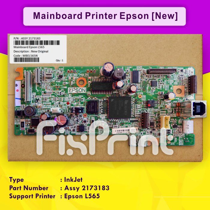 Board Printer Epson L565- Mainboard L565- MotherboardL565 New Original FSB2840