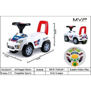 Mainan Mobil Duduk MVP Aventador Setir Plus