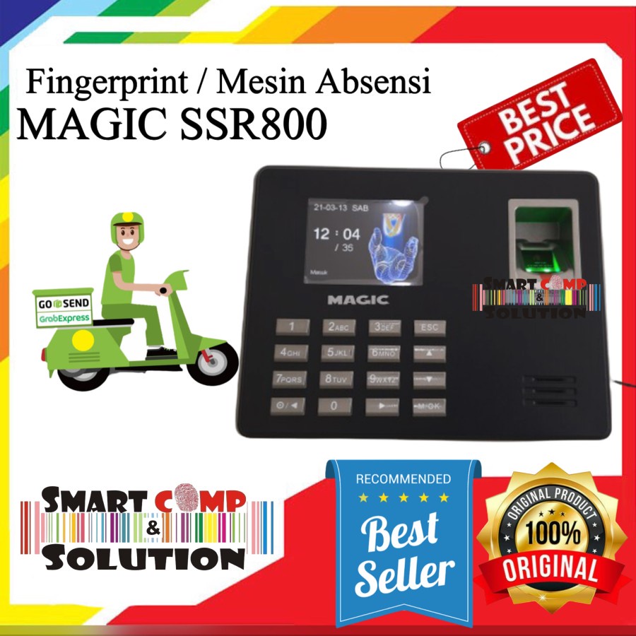 FINGERPRINT MESIN ABSENSI SIDIK JARI MAGIC SSR800