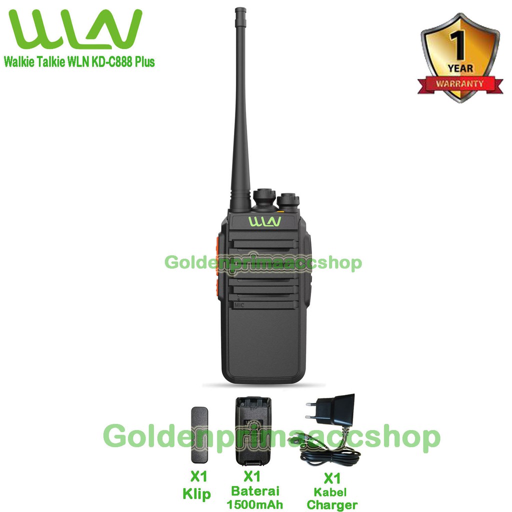 HT Walkie Talkie WLN KD - C888 PLUS ( CV1) Tanpa Desktop