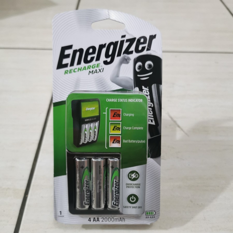 ENERGIZER RECHARGE MAXI / BATERAI CHARGER 4PCS AA TERMURAH