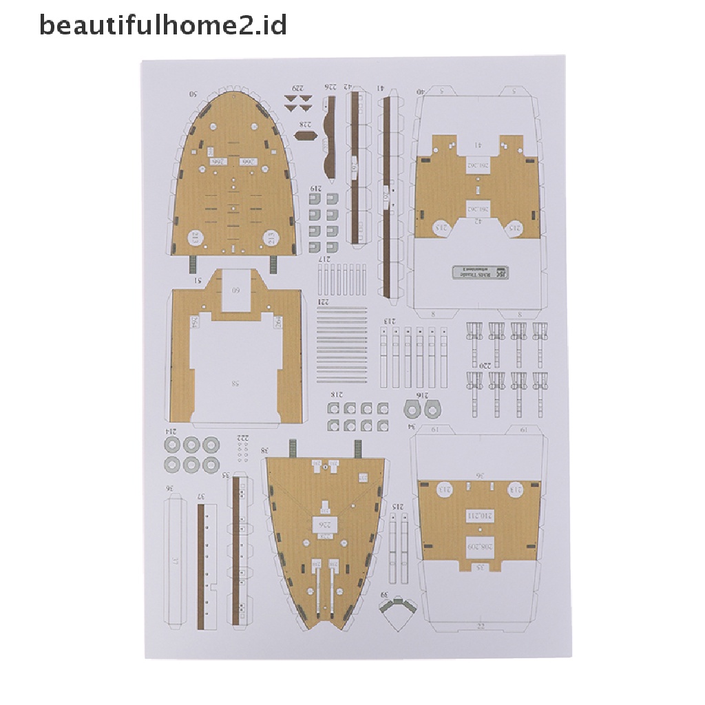 (Beautifulhome2) Buku Literatur Bahasa MandarinId Miniatur Kapal Titanic 3d Diy Bahan Kertas Skala 1: 400