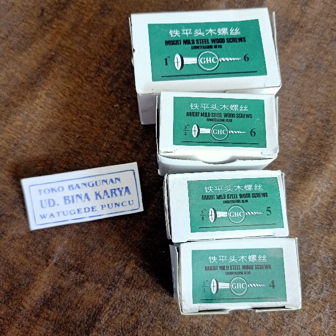 Paku Skrup Ulir 1/2" 5/8" 3/4" 1"