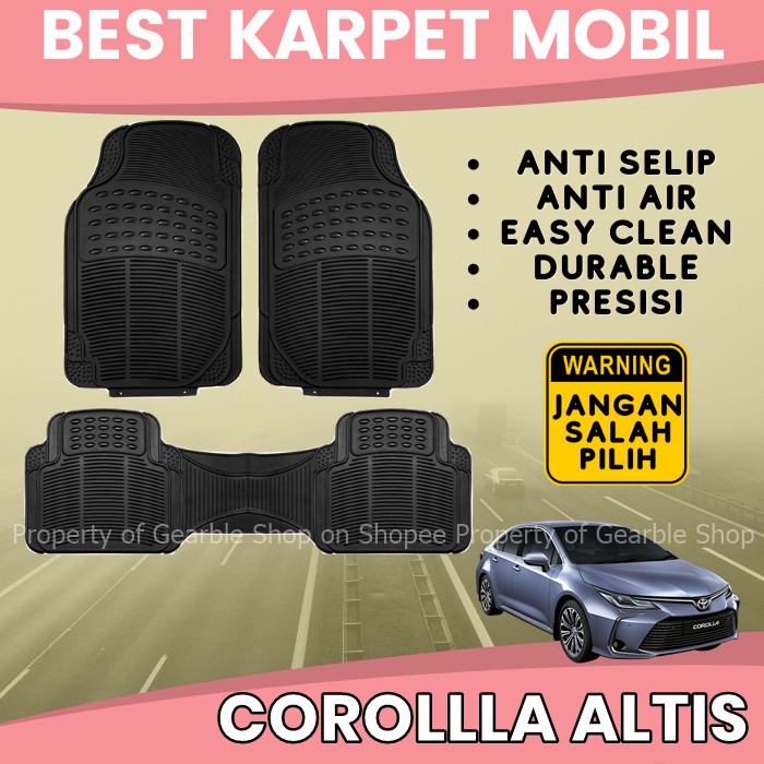 KARPET MOBIL COROLLA ALTIS ALAS LANTAI MOBIL ALTIS KARPET COROLLA ALTIS KARPET DASAR MOBIL ANTI AIR