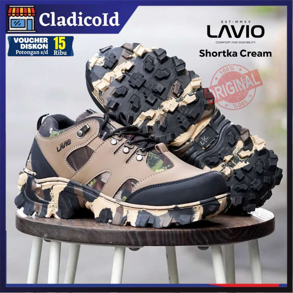 SEPATU SAFETY BOOT PRIA UJUNG BESI MODEL ARMY LORENG TENTANG KERJA LAPANGAN PROYEK OUTDOOR HIKING MENDAKI GUNUNG TRAVEL BERKENRA LAVIO SHORTKA ORIGINAL