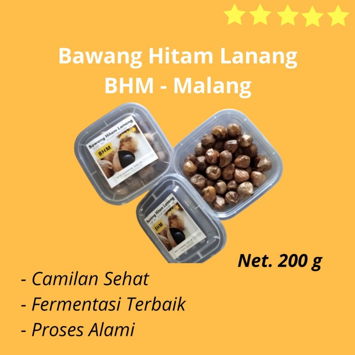 

Camilan Sehat Black Garlic Bawang Hitam Tunggal Lanang BHM 200 Gram Makanan Kesehatan