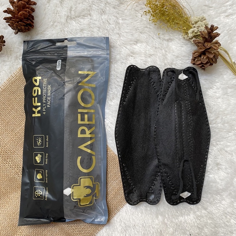 Masker KF94 CAREION+ (Hitam)