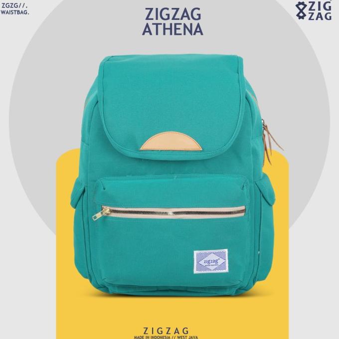 Ransel Kanvas ZIGZAG ATHENA - Tas Backpack Kanvas - Ransel Wanita Ori