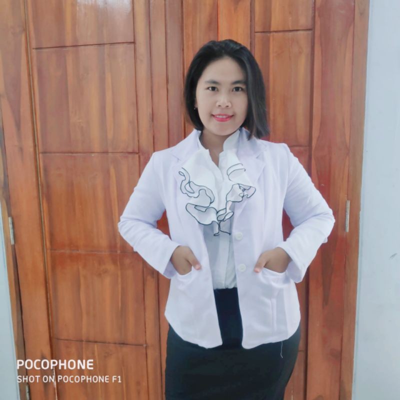 BLEZER PUTIH  FORMAL BLEZER KANTOR WANITA JAZ FORMAL PUTIH