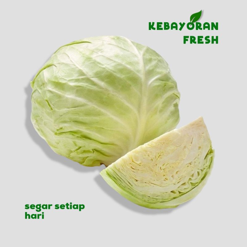 

Kubis Segar (per PCS 700g - 1.1kg) - kebayoran fresh