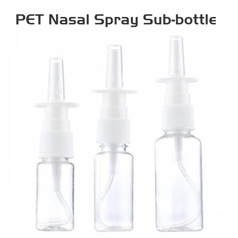 Botol Semprot 10 / 20 / 30ml Portable Bahan PET Transparan Untuk Hidung