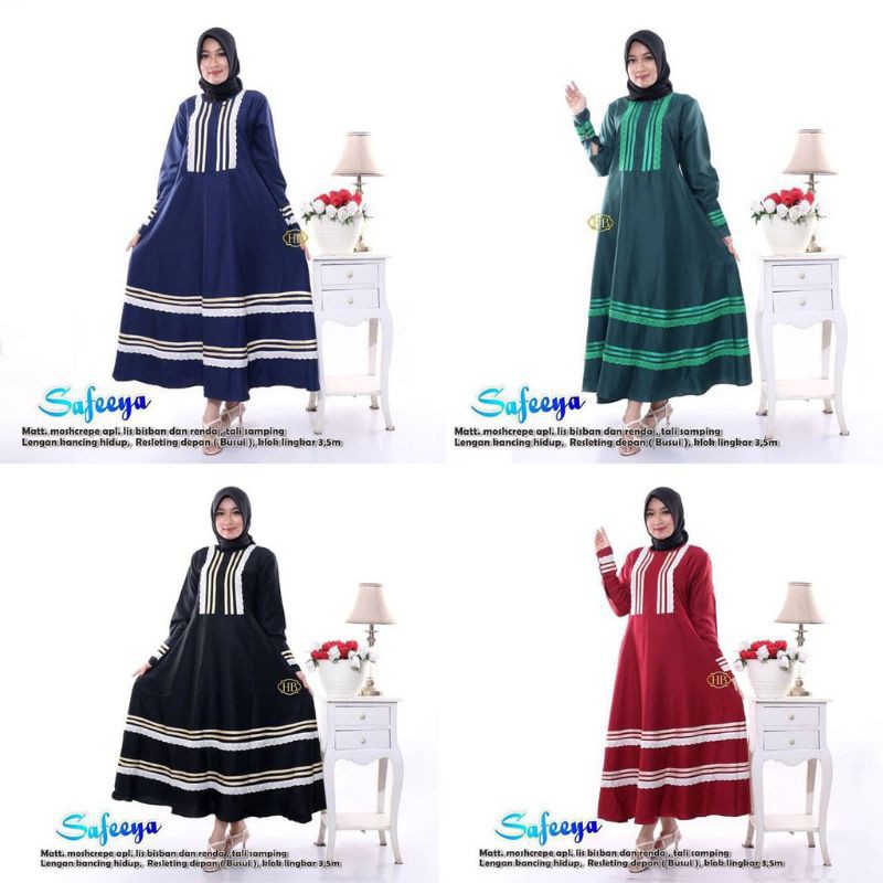 GAMIS WANITA / GAMIS SAFEEYA SIZE STD DAN JUMBO / GAMIS BUSUI