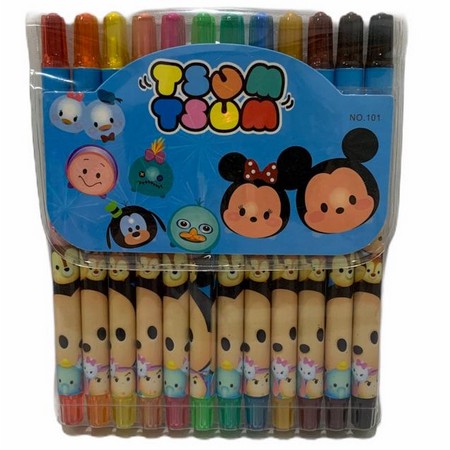 CRAYON PUTAR/ COLORING 12 WARNA PANJANG PONY/ TSUM/ FROZEN/ AVENGERS/ HELLOKITTY/ PRINCESS/ TAYO