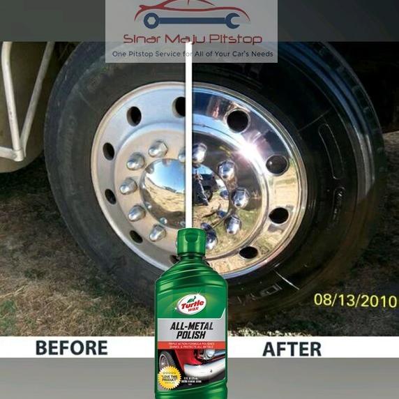 Wax Poles Pembersih & Pengkilap Grill & Bemper Krom Mobil Turtle Wax