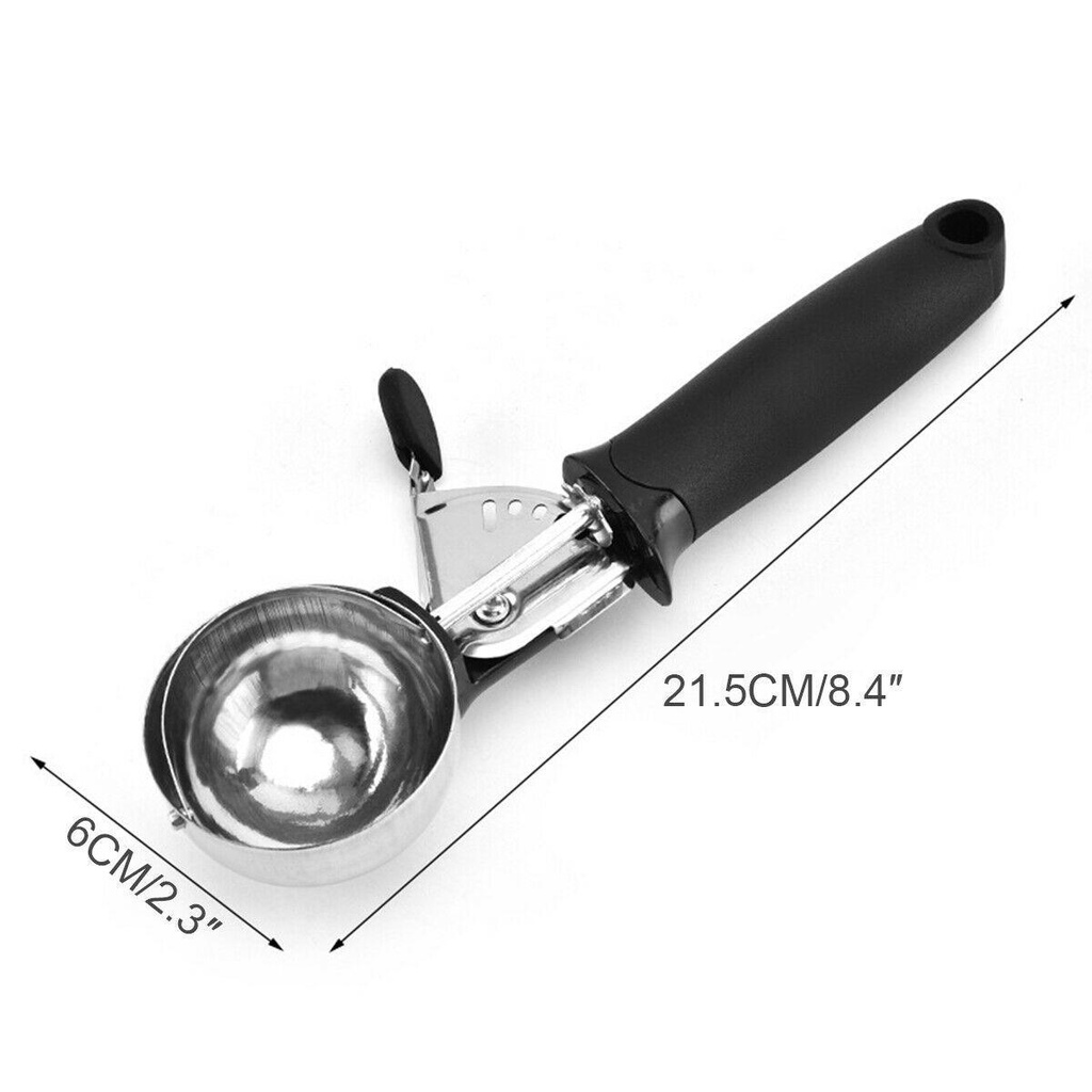 Top Ice Cream Scoop Alat Dapur Ice Ball Maker Metal Cookie Scoop Ball Scooper