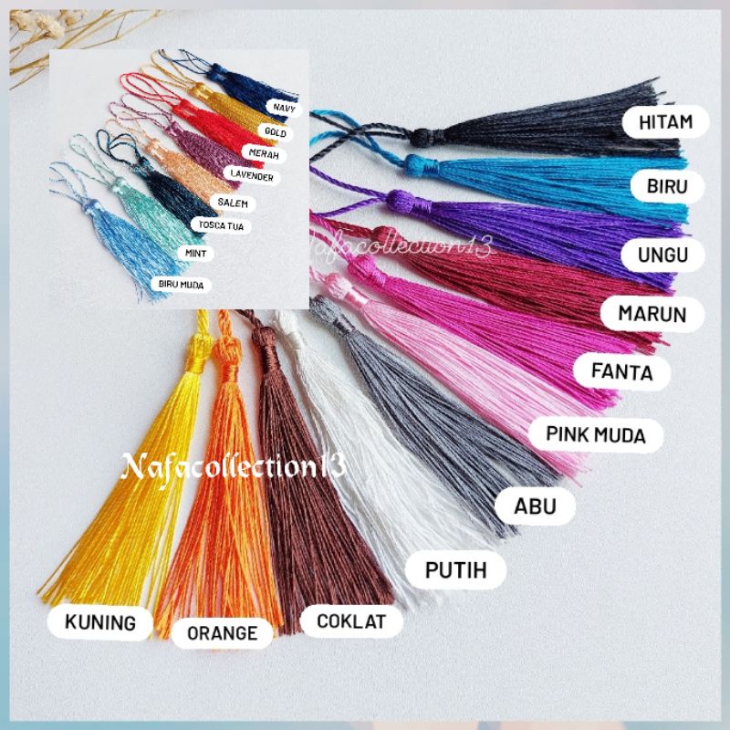 (1 pcs) Tassel rumbai / Tasel ecer