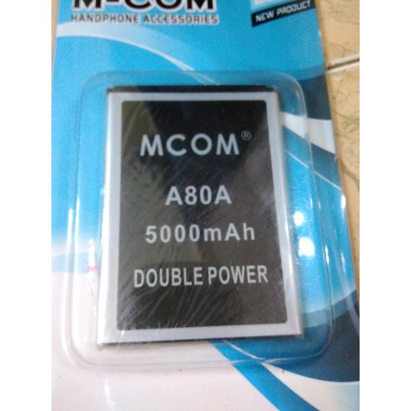 Battery Batre Baterai Double Power Mcom Cross Evercoss A80A  Elevate Y2