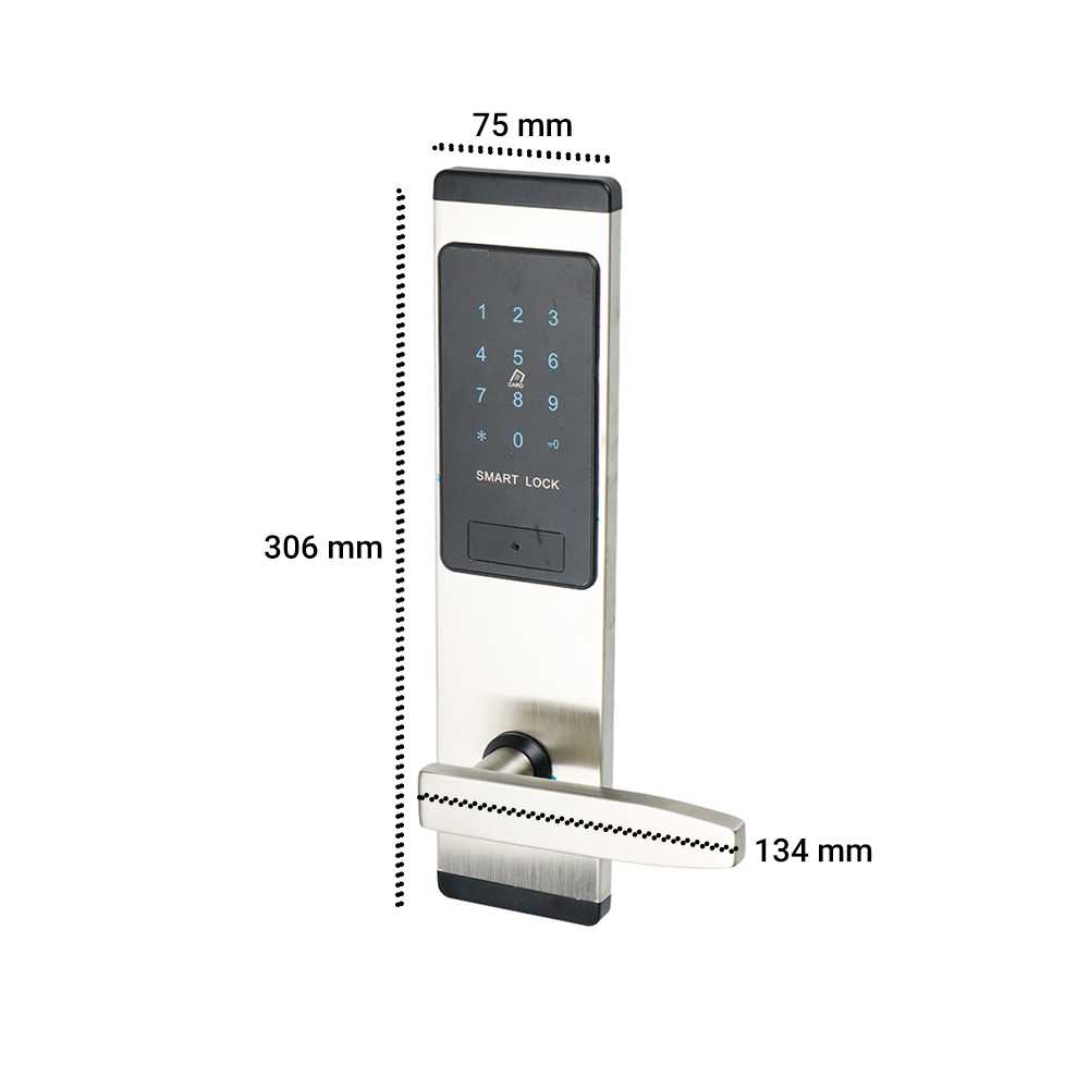 Gagang Pintu Elektrik Password Key Card Door Right Pull