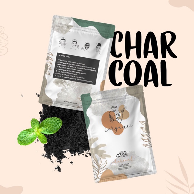 CHARCOAL FACE & BODY ORGANIC MASK // MASKER ORGANIK CHARCOAL WAJAH & TUBUH