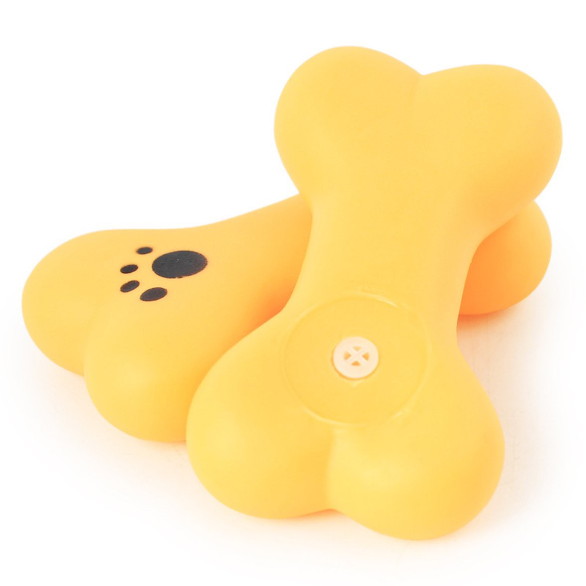 Jual Surprise New Pet Dog Puppy Chew Toy Soft Small Rubber Bone Squeaky Fun Toys Orange Indonesia Shopee Indonesia