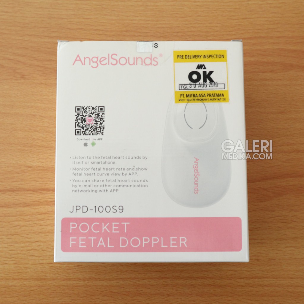 Jumper AngelSounds JPD-100S9 Pocket Fetal Doppler - Alat Periksa Denyut Jantung Janin