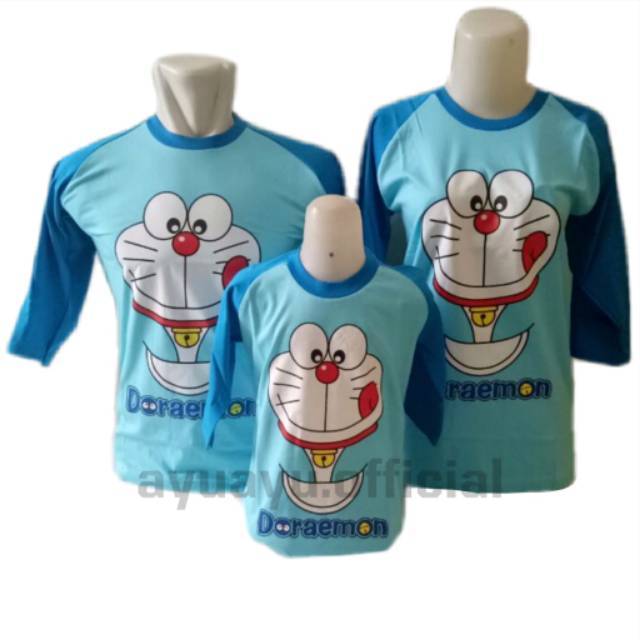 KAOS COUPLE KELUARGA DORAEMON