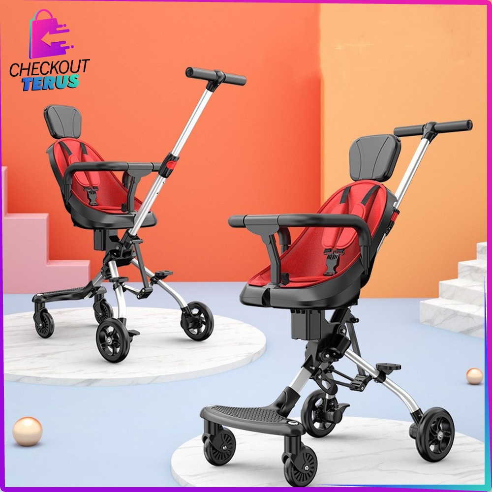 CT C228 Magic Stroller Bayi Roda 4 Impor Kereta Dorong Bayi Stroler Kereta Anak Bayi Praktis Untuk Berpergian