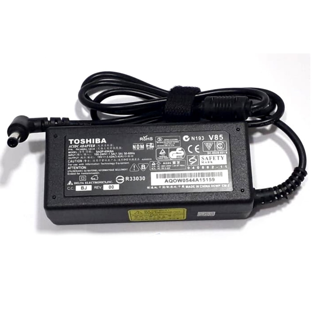 New Adapter Laptop Charger for Toshiba Satellite C55 C655 C850 C50 L755 C855 L655 L745 P50 C855D C55D S55;Toshiba Portege Z30 Z930 Z830;Satellite Radius 11 14 15 Power Supply Cord 65W 19V 3.42A