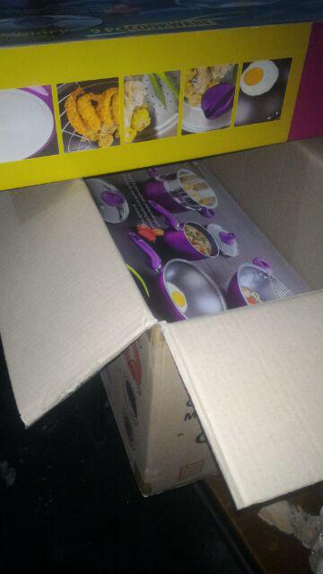 Supra Panci Set 9 Pcs Teflon Premium Anti Lengket Rosemary Cookware - Warna Merah