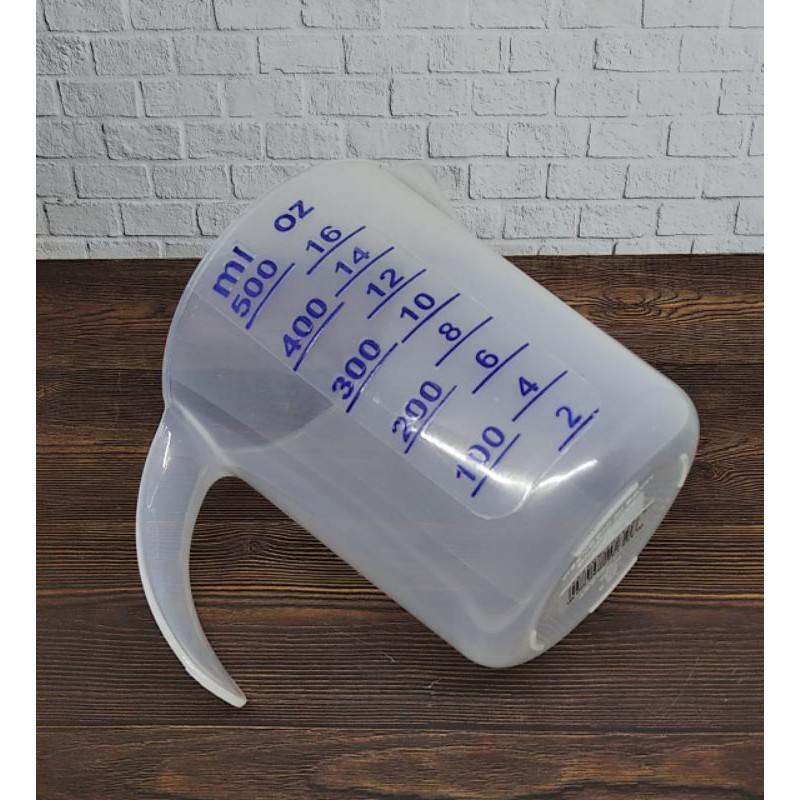 GELAS TAKAR 500 ML TAKARAN AIR GELAS UKUR PLASTIK