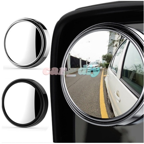 2pcs Kaca Spion Blind Spot Tahan Air Rotasi 360 Derajat Dengan Perekat 3M Untuk Mobil SUV / Truk / Van