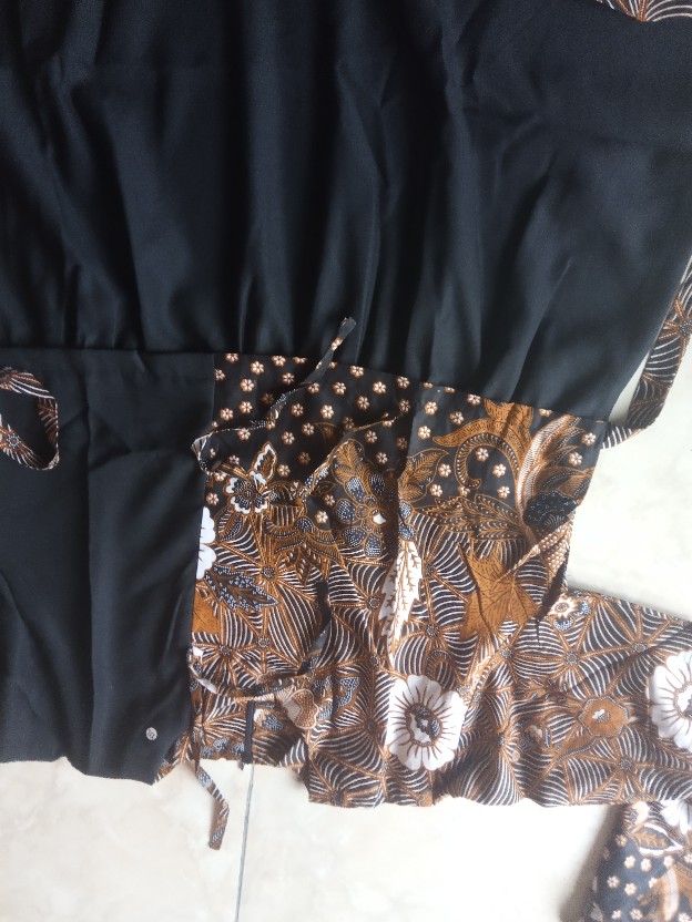 Tey-17 Batik Wanita Asj Sa Hrb026 Kenongo Kemeja Tosca Pendek