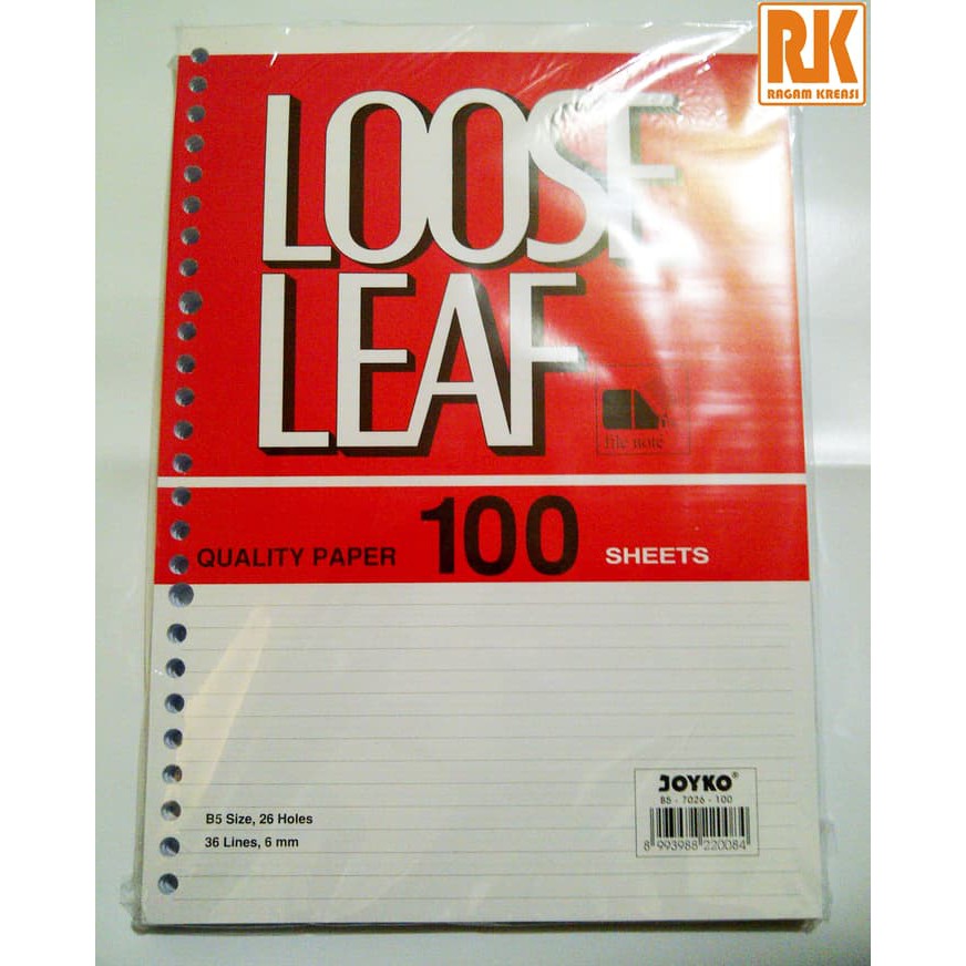 

Kertas Note - Isi Kertas Binder - Kertas File Loose Leaf (Kertas File) B5 Isi 100 Produk Terbaik