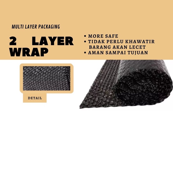 

2 layer Bubble wrap tambahan