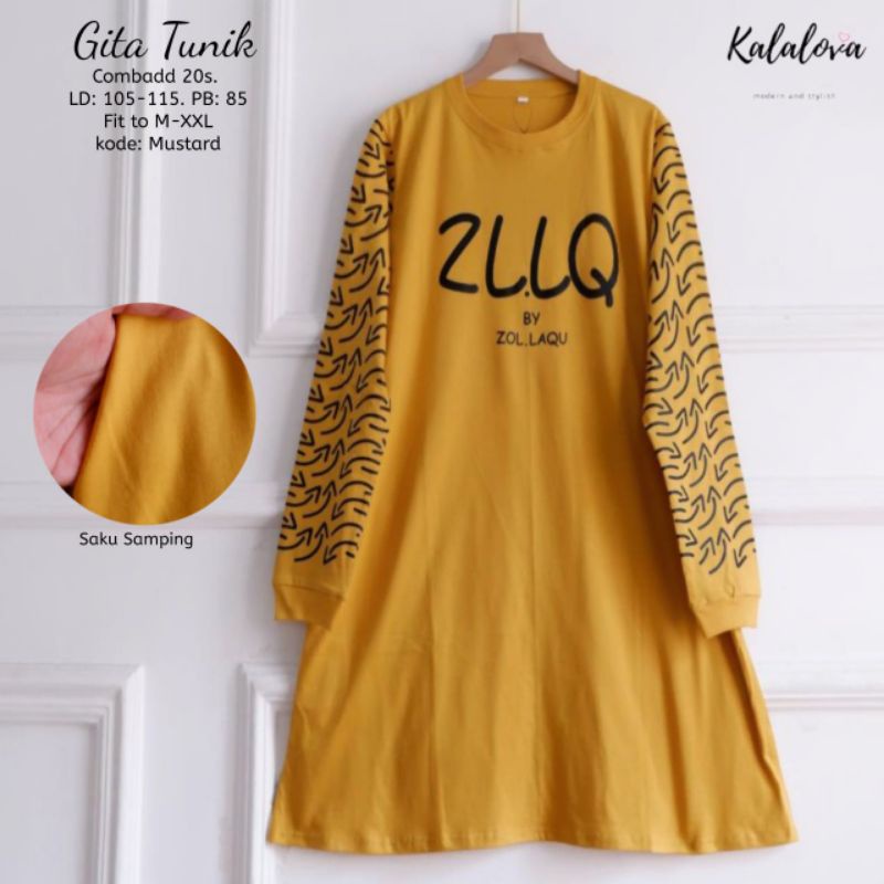 Baju Tunik Motif Lengan Terbaru Cantik Anggun dan Elegan.Bahan Kaos Combad Halus nyaman dipakai