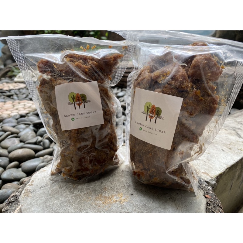 500 gr gula merah tebu (GMT) / brown sugarcane / molase kering