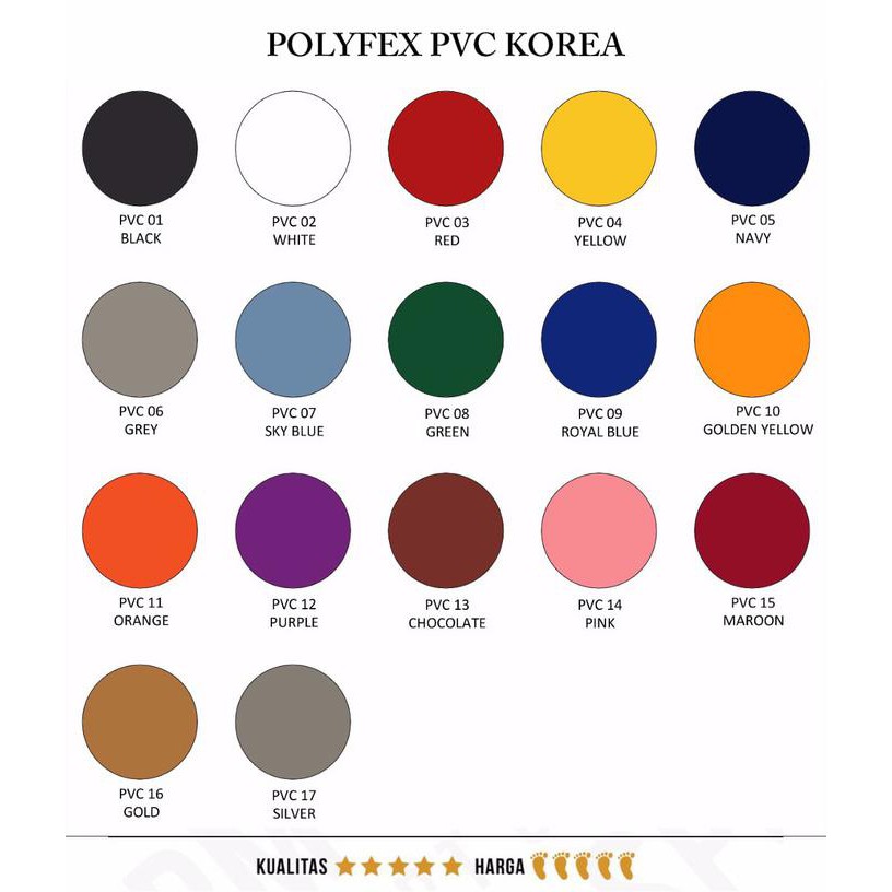 

(Khusus Rollan)Polyflex Pvc Korea Warna Normal