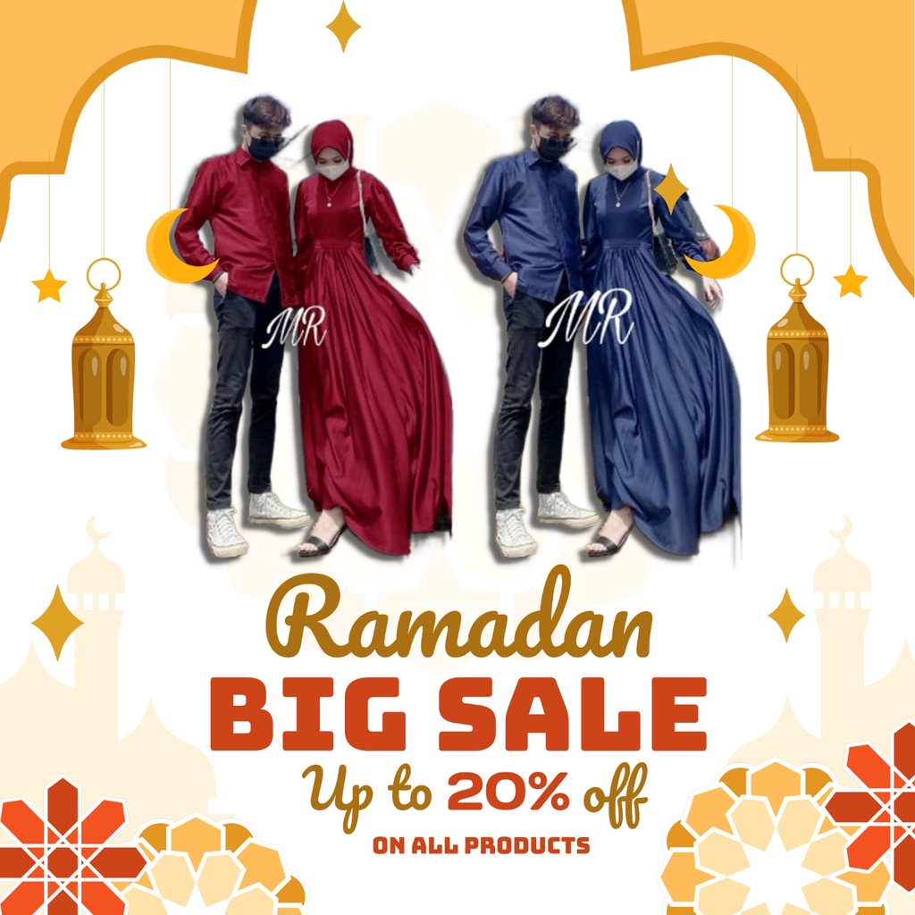 Gamis Sarimbit Keluarga RIDHO Fashion Baju Busana Atasan Koko Gamis Kurta Pakistan Kemko Muslim Pria