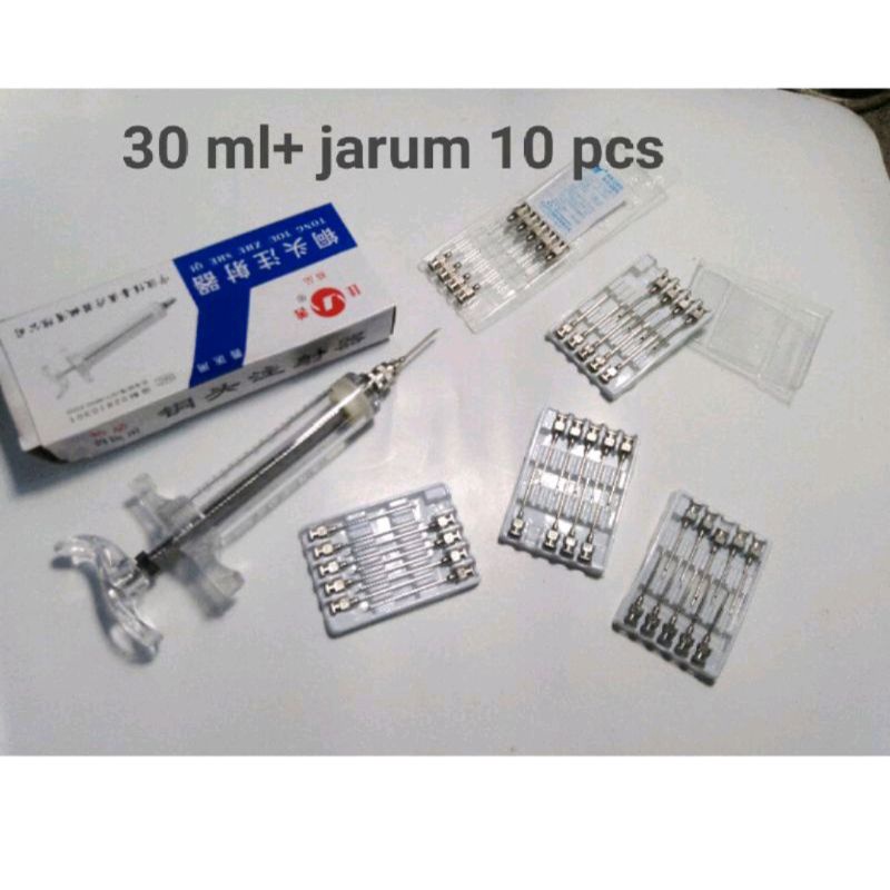 Spet atau lolohan Spuid syringe suntikan 30 ml bahan mika akrilik kambing domba sapi obat spet loloh