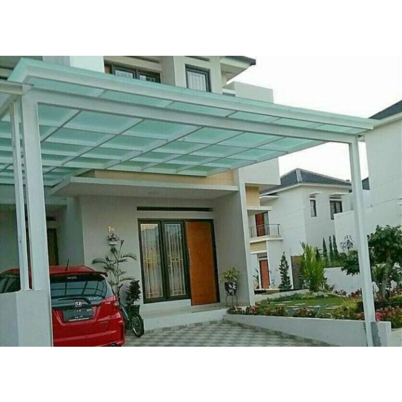 kanopi kaca dan canopy solarflat