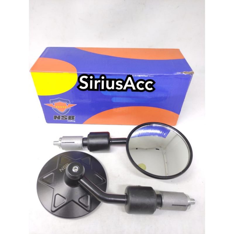 Spion Jalu Bulat Bengkok Spion Bar End Model RCB Universal Nmax Scoopy Genio Aerox Lexi Fino Beat Ni