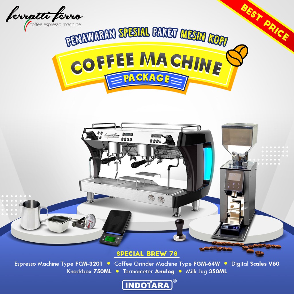 Paket mesin kopi Espresso Special Brew 77 - 78