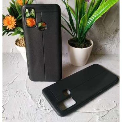 Auto Fokus Infinix Hot 9 Play 6.82 inchi Leather Soft Case Hot 9 Play AUTOFOCUS Motif Kulit Jeruk