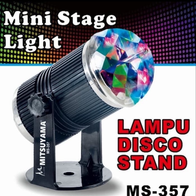 MS357 Lampu Disco stand Sensor Suara Mitsuyama karaoke Pesta lampu hias LED original lampu sorot warna warni