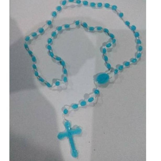 [KODE BARANG 1363] KALUNG ROSARIO SALIB FOSFOR DAPAT MENYALA SAAT GELAP - BENDA ROHANI KATOLIK - AKS