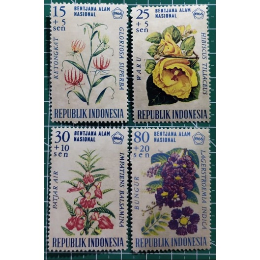 

Prangko Lawas Set Lengkap Bunga Seri 3 Thn 1966